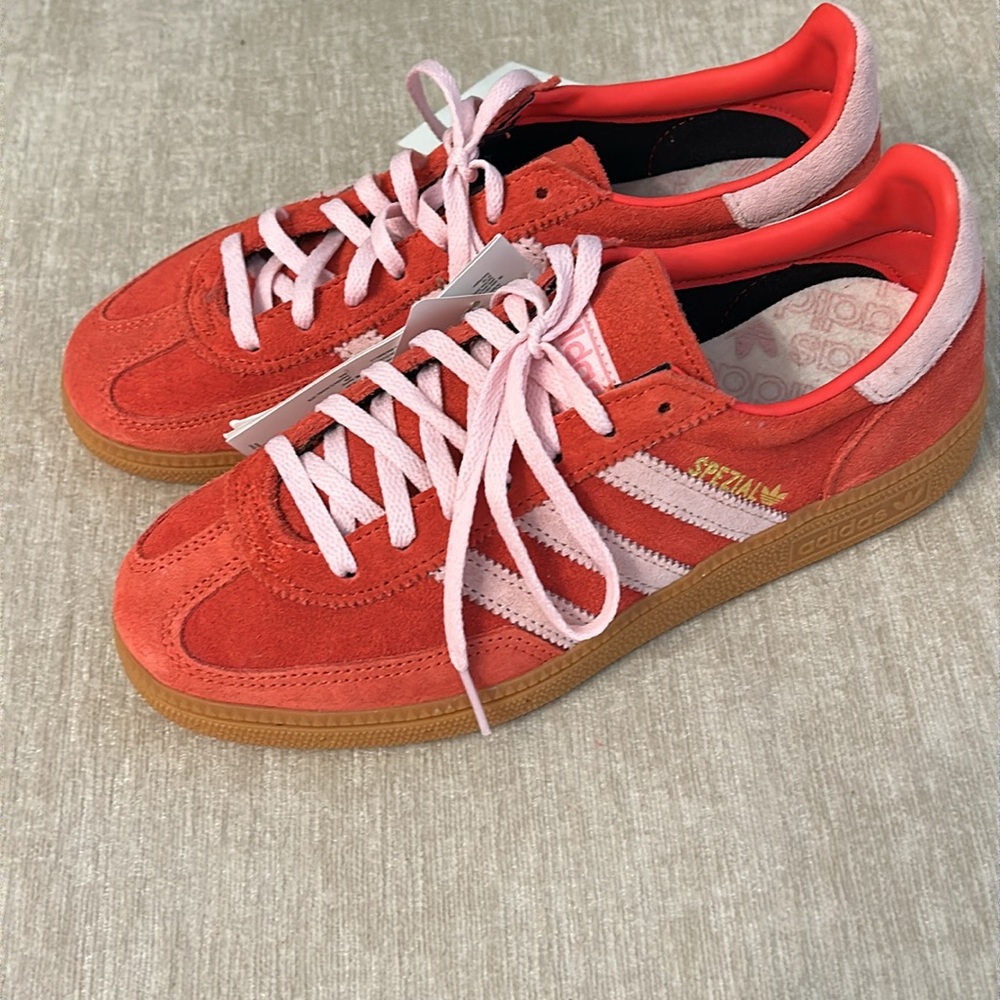 Adidas NWT Handball Spezial Pink and Red Sneakers - Picture 3 of 7